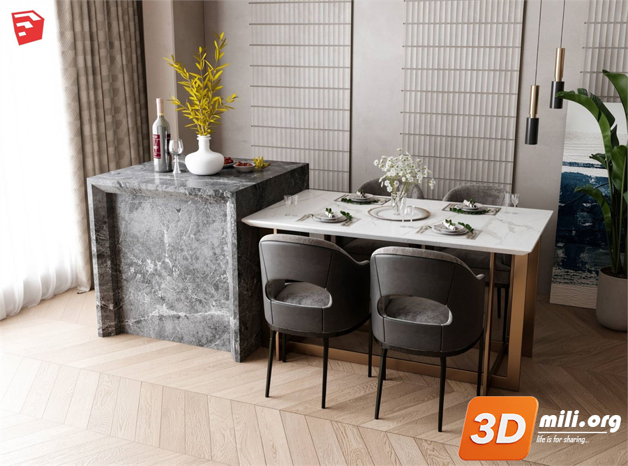 Kitchen island Skp Files
